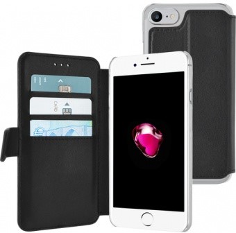 AZURI walletcase with magnetic closure - zwart - voor Apple iPhone 7/8/SE(2020) 2