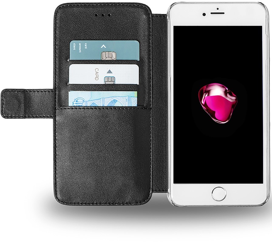 AZURI walletcase with magnetic closure - zwart - voor Apple iPhone 7/8/SE(2020) 3