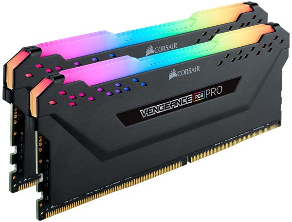 CORSAIR 16GB Vengeance RGB Pro Black DDR4-3200 CL16 kit 2