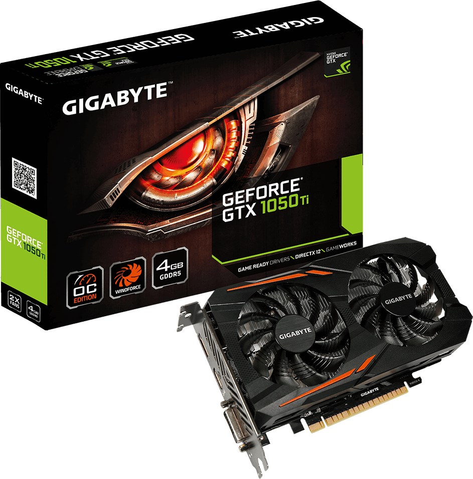 GIGABYTE GeForce GTX 1050 Ti OC 4GB 2