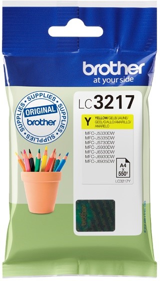 BROTHER LC-3217Y Yellow Inkt (550 pages) 2