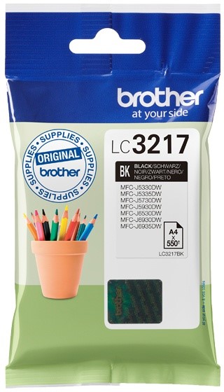 BROTHER LC-3217BK Black Inkt (550 pages) 2