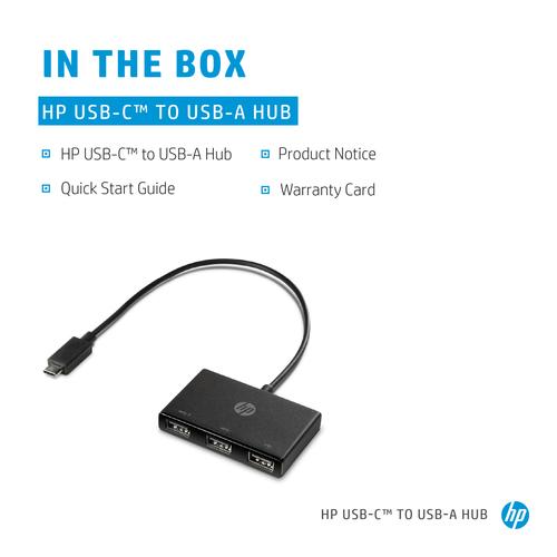 HP USB-C naar USB-A hub 4