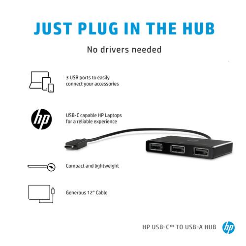 HP USB-C naar USB-A hub 5