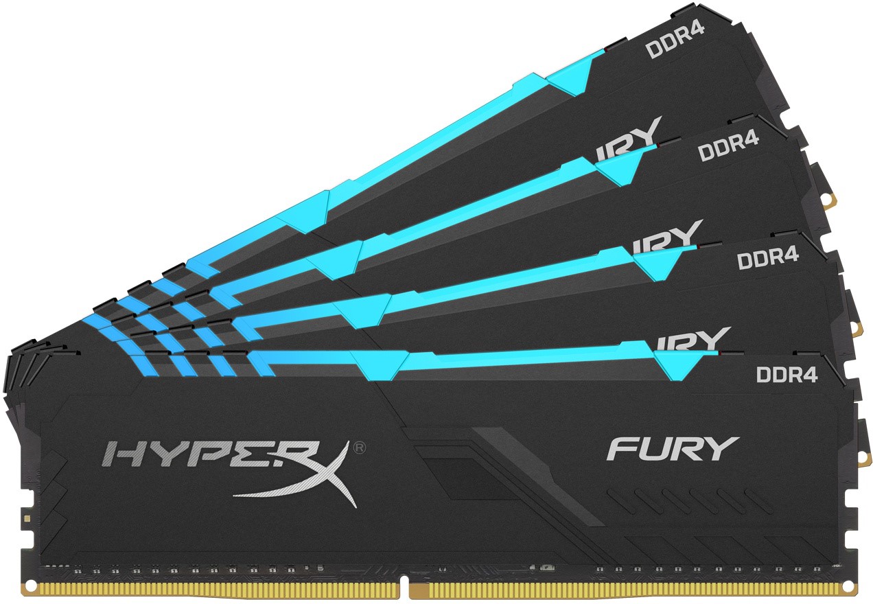 KINGSTON HyperX Fury RGB Black 32GB DDR4-3600 CL17 quad kit