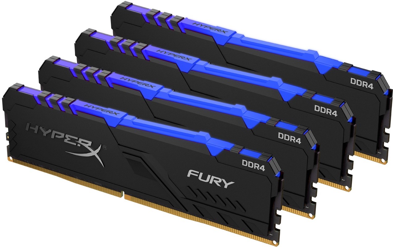 KINGSTON HyperX Fury RGB Black 32GB DDR4-3600 CL17 quad kit 2