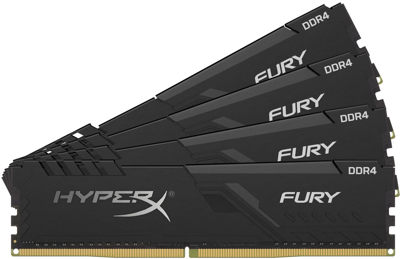 KINGSTON HyperX Fury Black 32GB DDR4-3600 CL17 quad kit