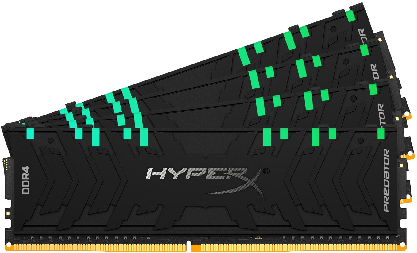 KINGSTON HyperX Predator RGB Black 64GB DDR4-3600 CL17 quad kit