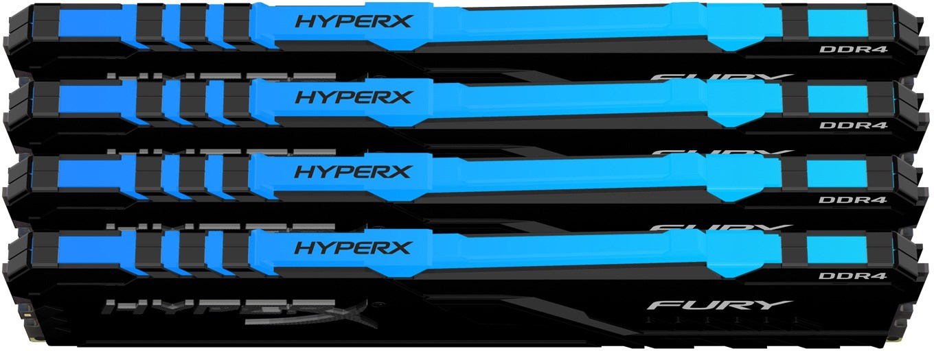 KINGSTON HyperX Fury RGB Black 128GB DDR4-3600 CL18 quad kit 5