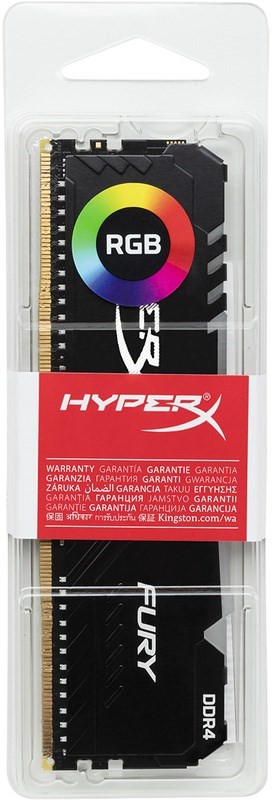 KINGSTON HyperX Fury RGB Black 8GB DDR4-3600 CL17 5