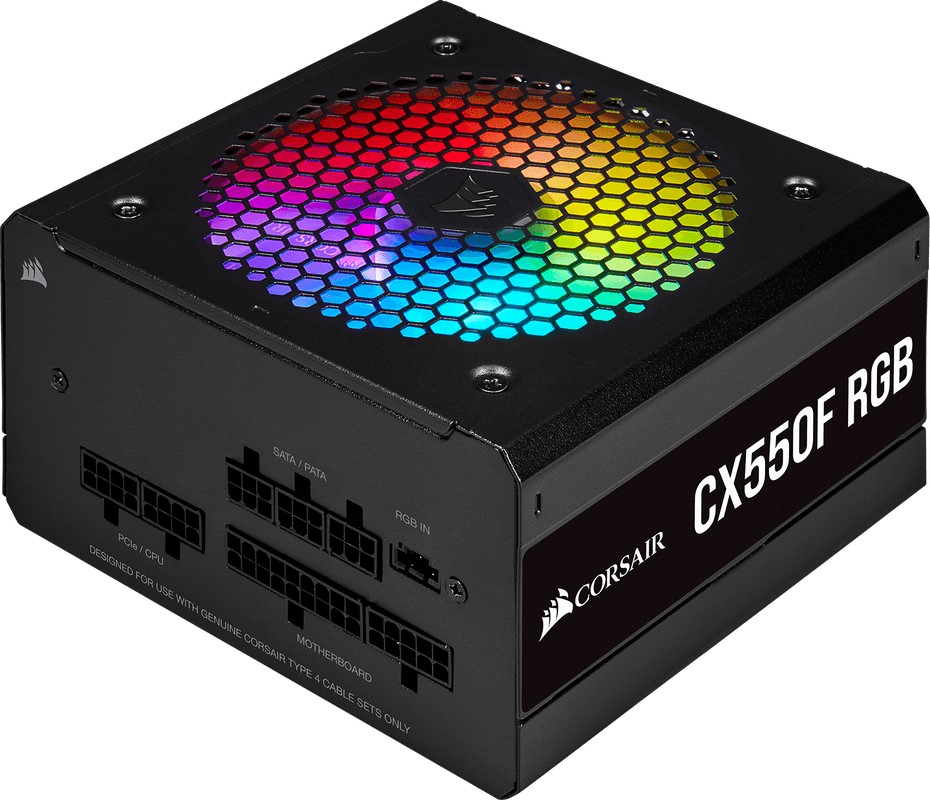 CORSAIR CX Series CX550F RGB Black