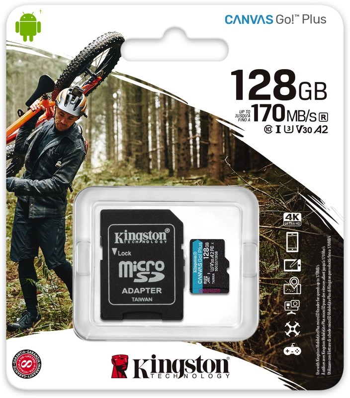 KINGSTON Canvas Go! Plus SDXC 128 GB 3