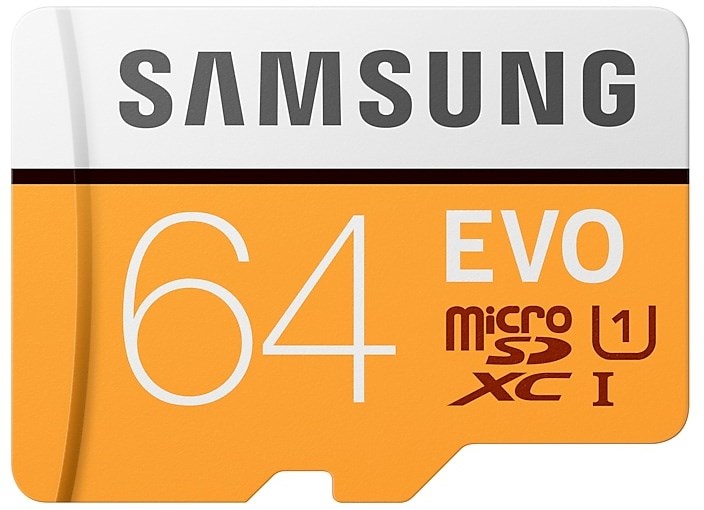 SAMSUNG microSD 64GB EVO + SAM geheugenkaart