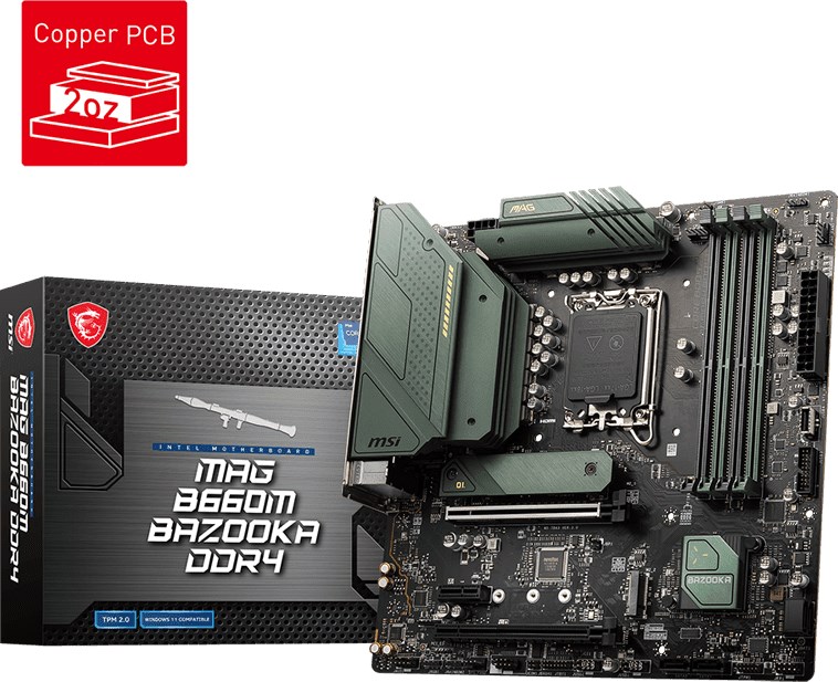 MSI MAG B660M BAZOOKA DDR4 5