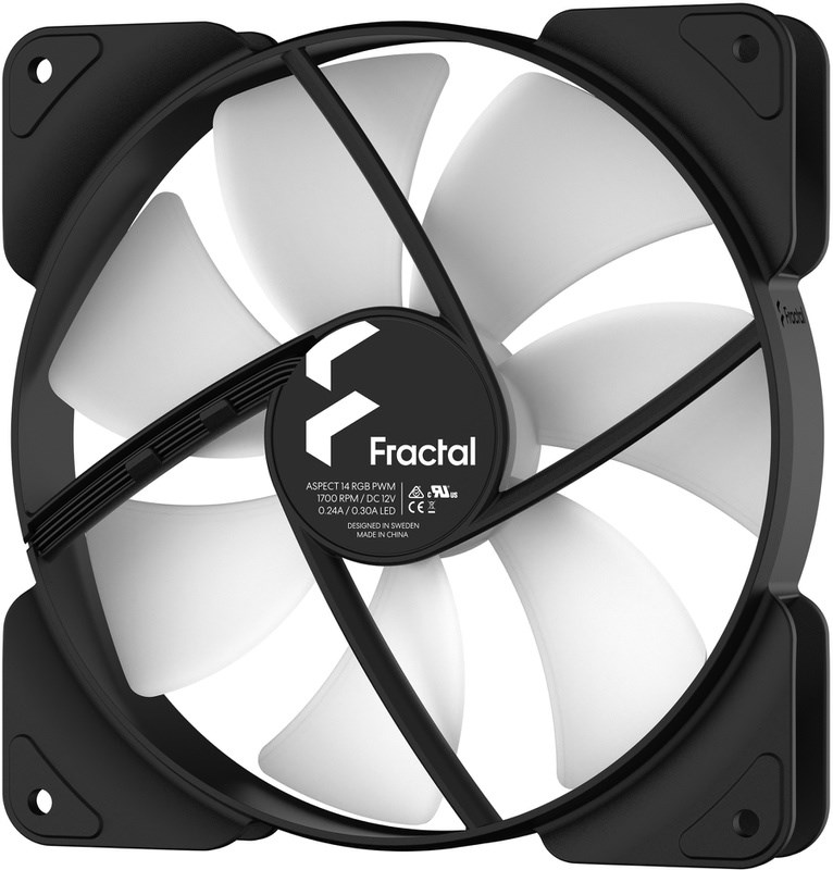 FRACTAL DESIGN Aspect 14 RGB PWM Black Frame 3-pack 4