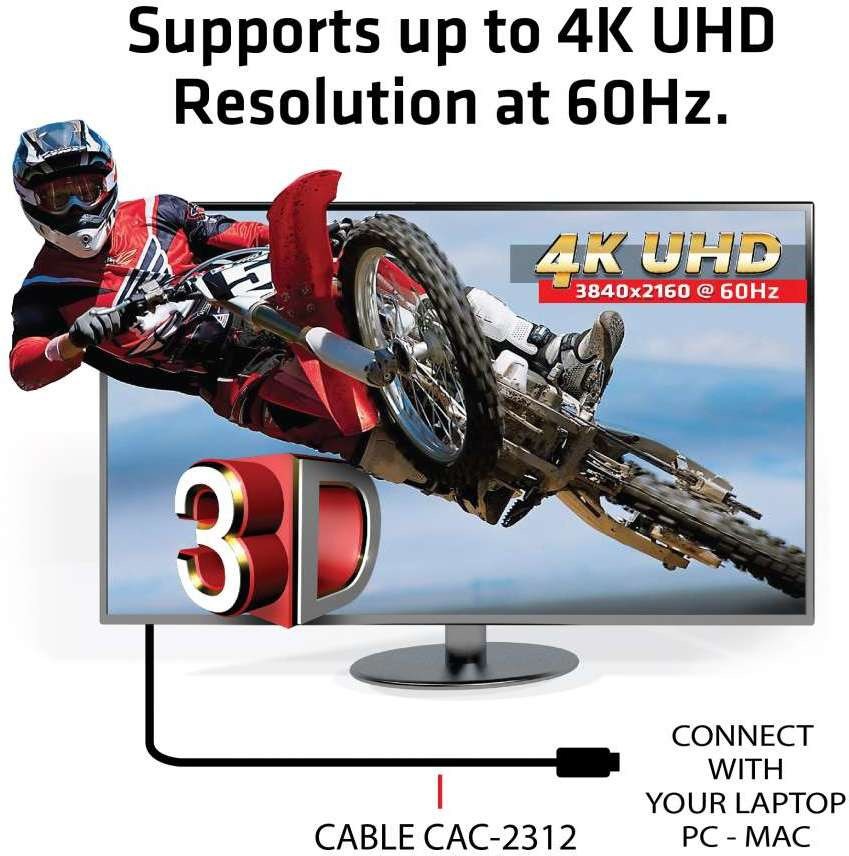 CLUB 3D 5m HDMI 2.0 4K60Hz UHD Cable 3