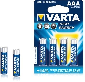 VARTA AAA High Energy 4-stuks