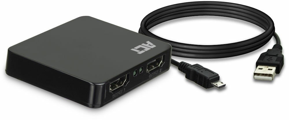 ACT AC7835 4K HDMI 1.4 Splitter 2 Poorts Video 3
