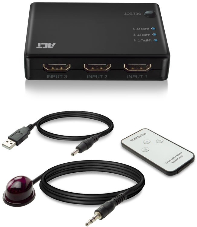 ACT AC7845 video switch HDMI 3