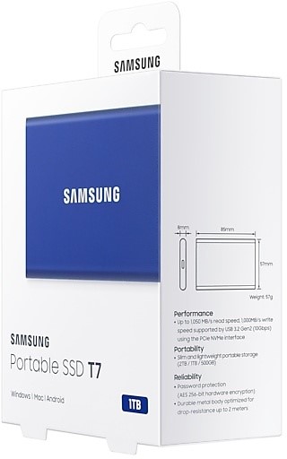 SAMSUNG T7 1000GB Blauw 5