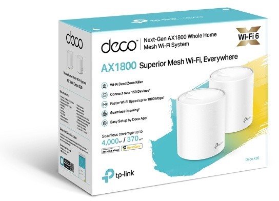 TP-Link AX1800 Whole Home Mesh Wifi-systeem Deco X20 (set van 2 stuks) 3