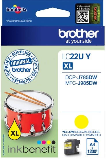 BROTHER LC-22UY inktcartridge geel 5
