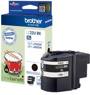 BROTHER LC-22UBK inktcartridge zwart 3