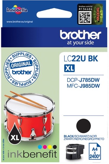 BROTHER LC-22UBK inktcartridge zwart 4