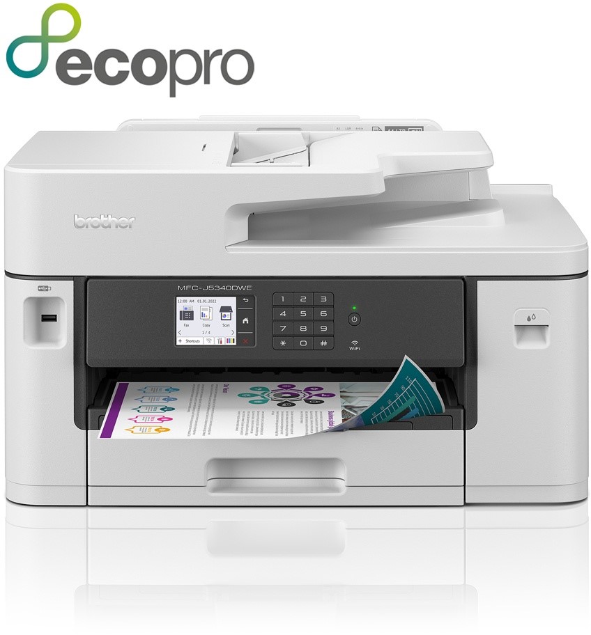Brother AIO Ecopro Inkjet Printer MFC-J5340DWE 4