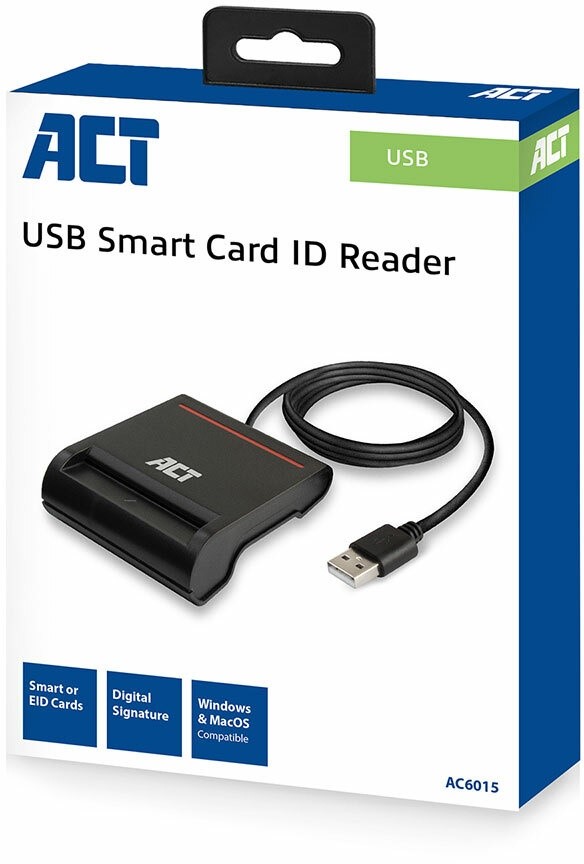 ACT AC6015 USB Smart Card ID reader 2