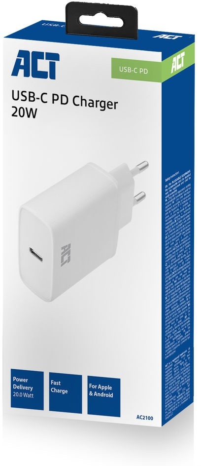 ACT AC2100 USB-C-oplader 20W 5