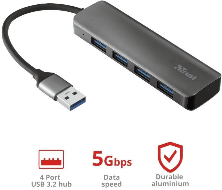 TRUST HALYX 4-PORT USB-C HUB 4