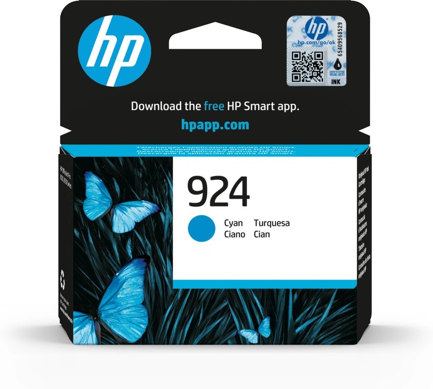 HP 924 INKTCARTRIDGE CYAAN 2