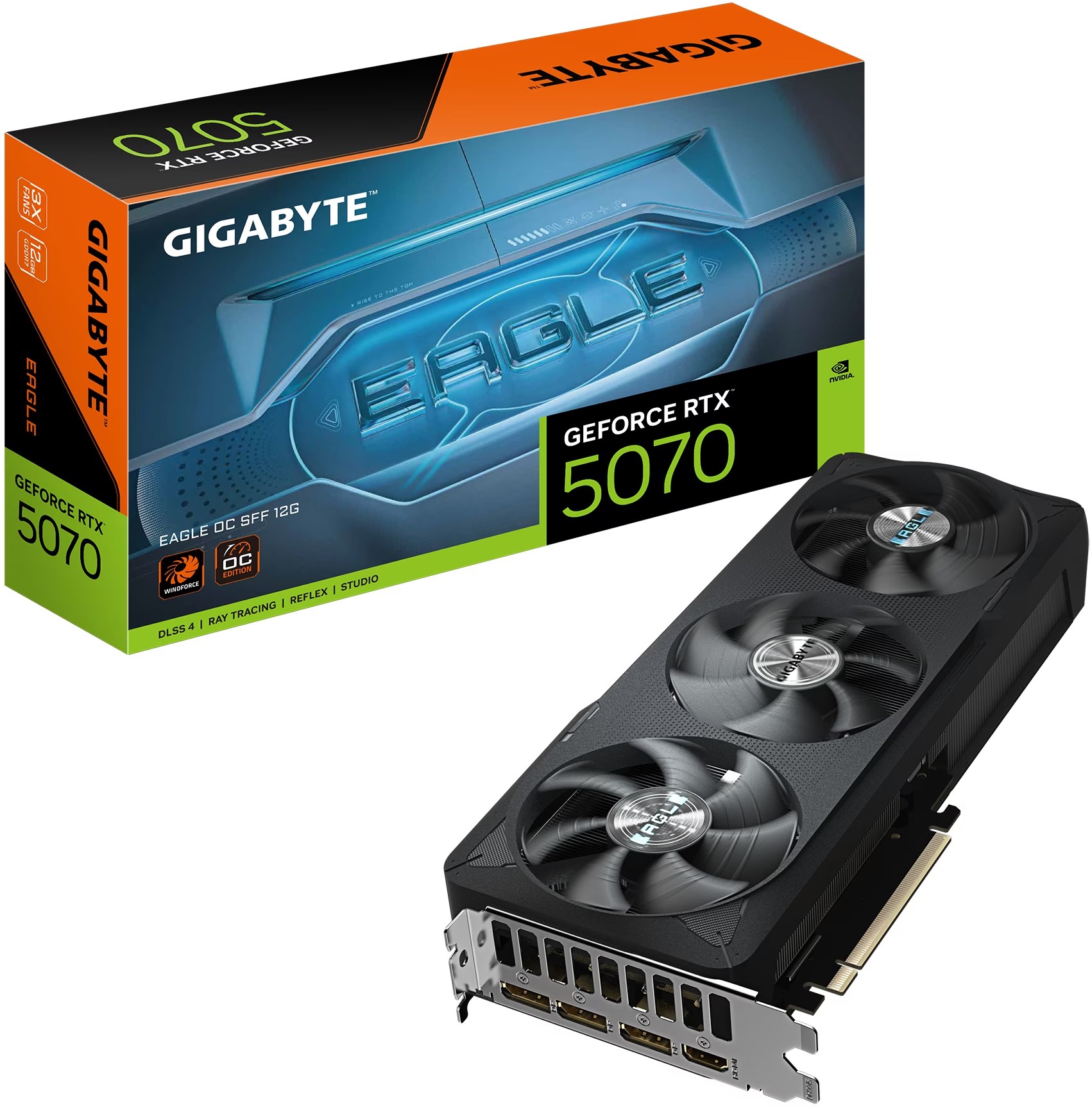 GIGABYTE RTX 5070 12GB Eagle OC SFF GDDR7 3 Fan 2