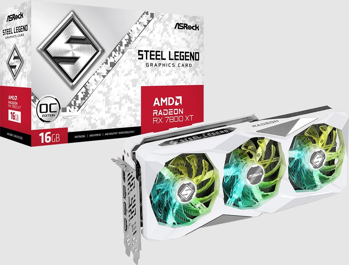 ASRock AMD Radeon RX 7800 XT Steel Legend