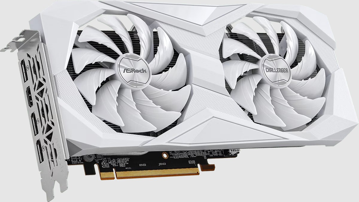 ASRock AMD Radeon RX 6600 Challenger White 4