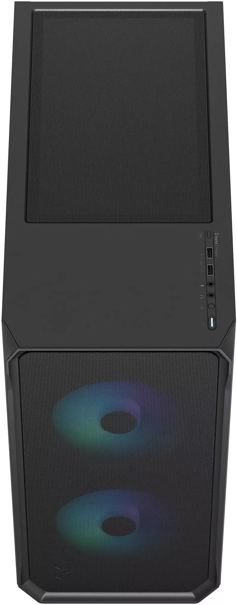 Fractal Design Focus 2 RGB Black TG Clear Tint 3