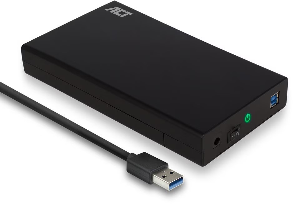 "ACT 3,5"" SATA HD behuizing Zwart"