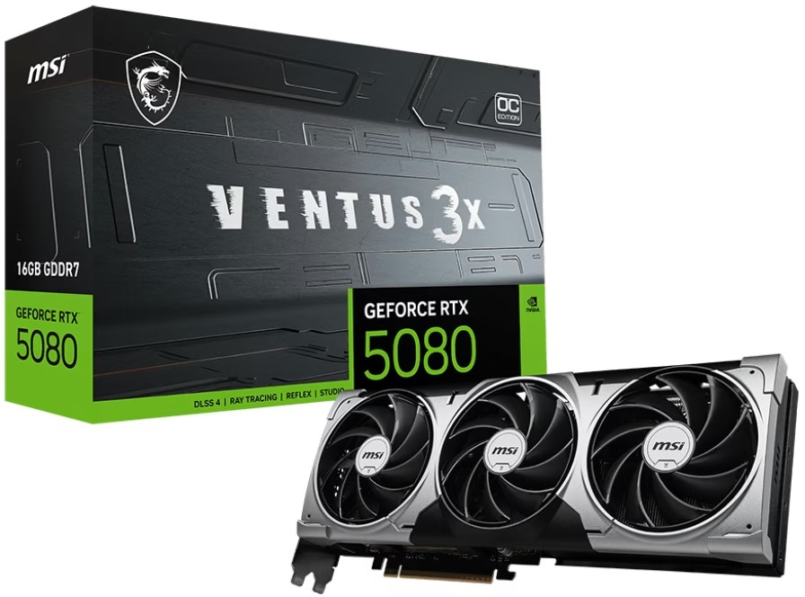 MSI GeForce RTX 5080 16G VENTUS 3X OC 2