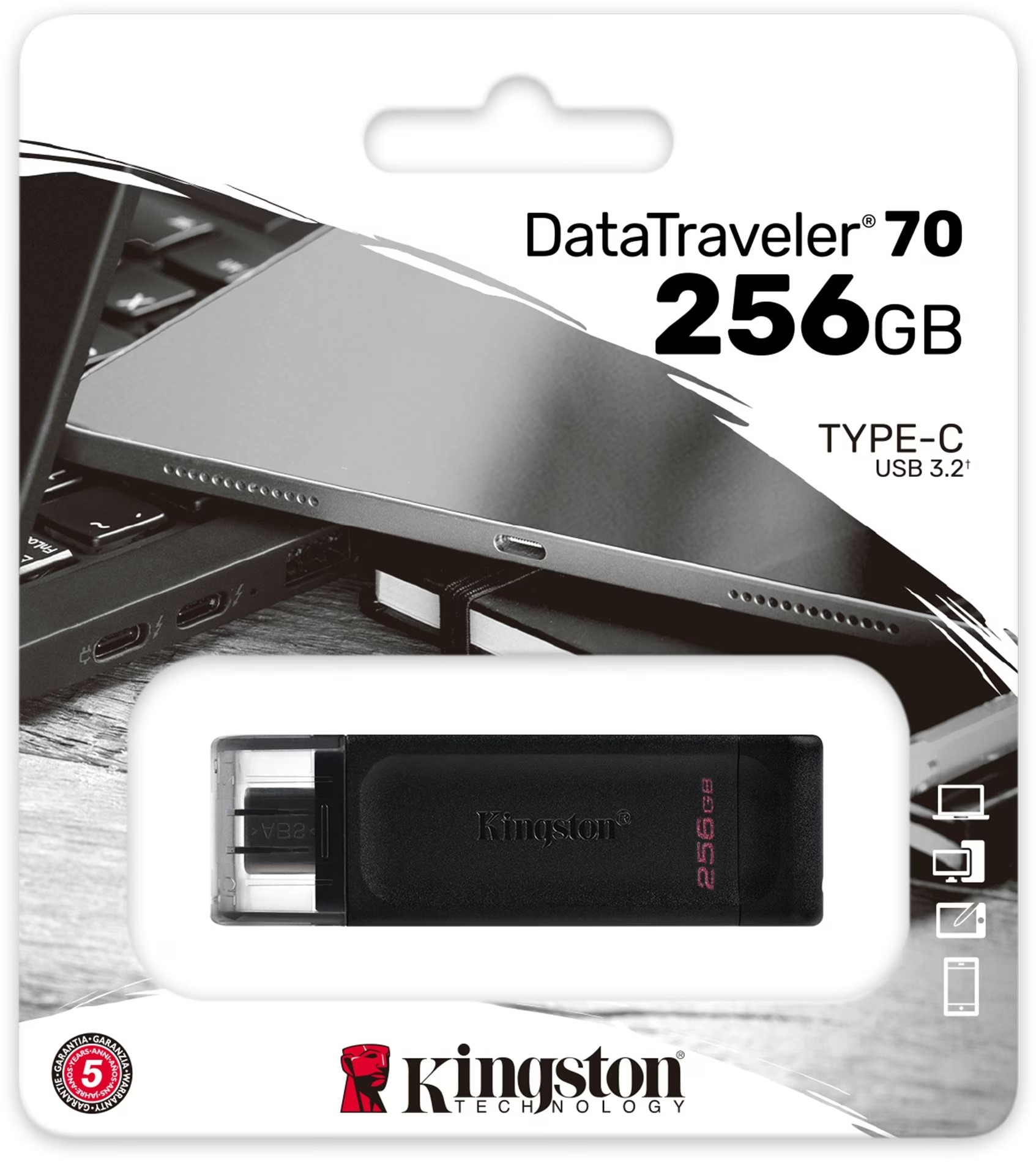 Kingston DataTraveler 70 256GB USB-C 3