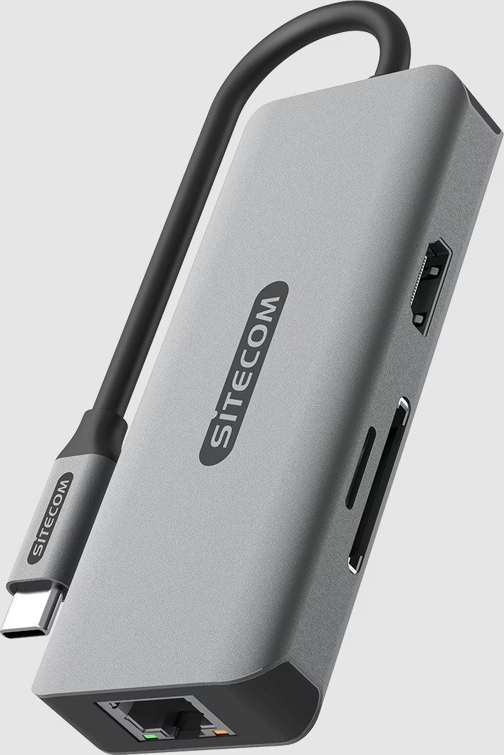 Sitecom 6 in 1 USB-C LAN Multiport Adapter