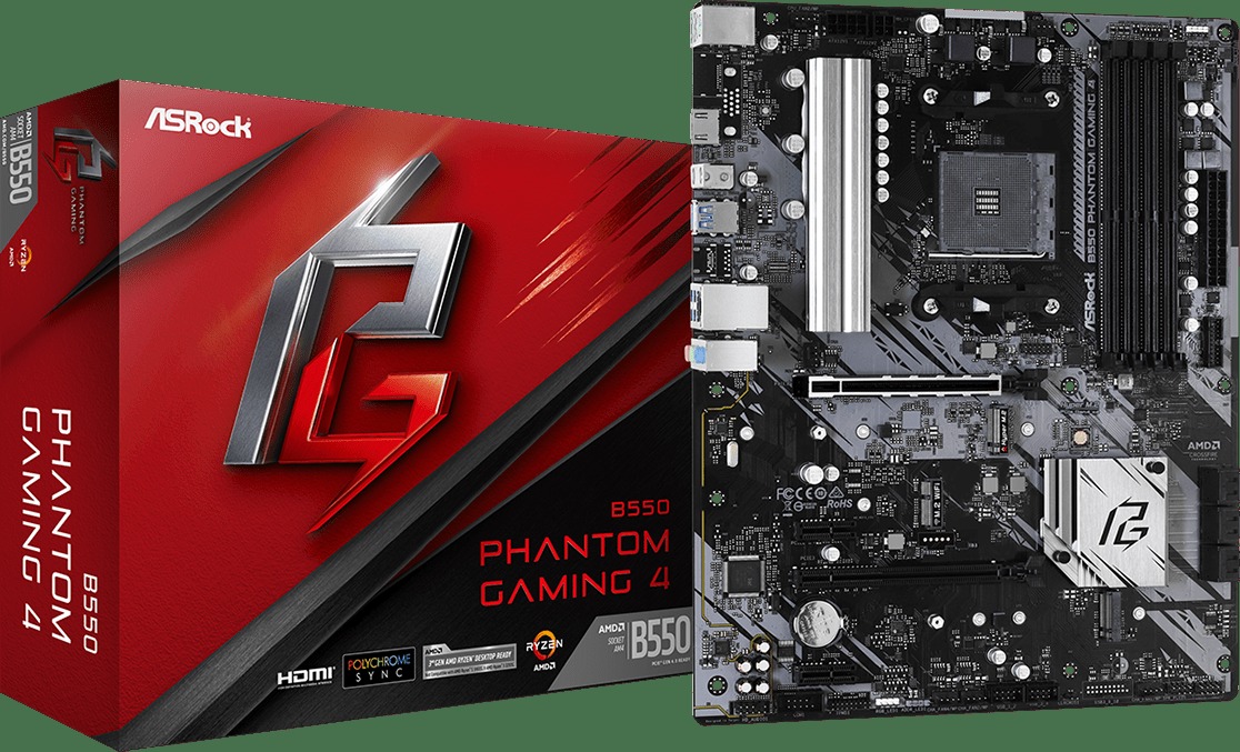 ASRock AM4 B550 Phantom Gaming 4