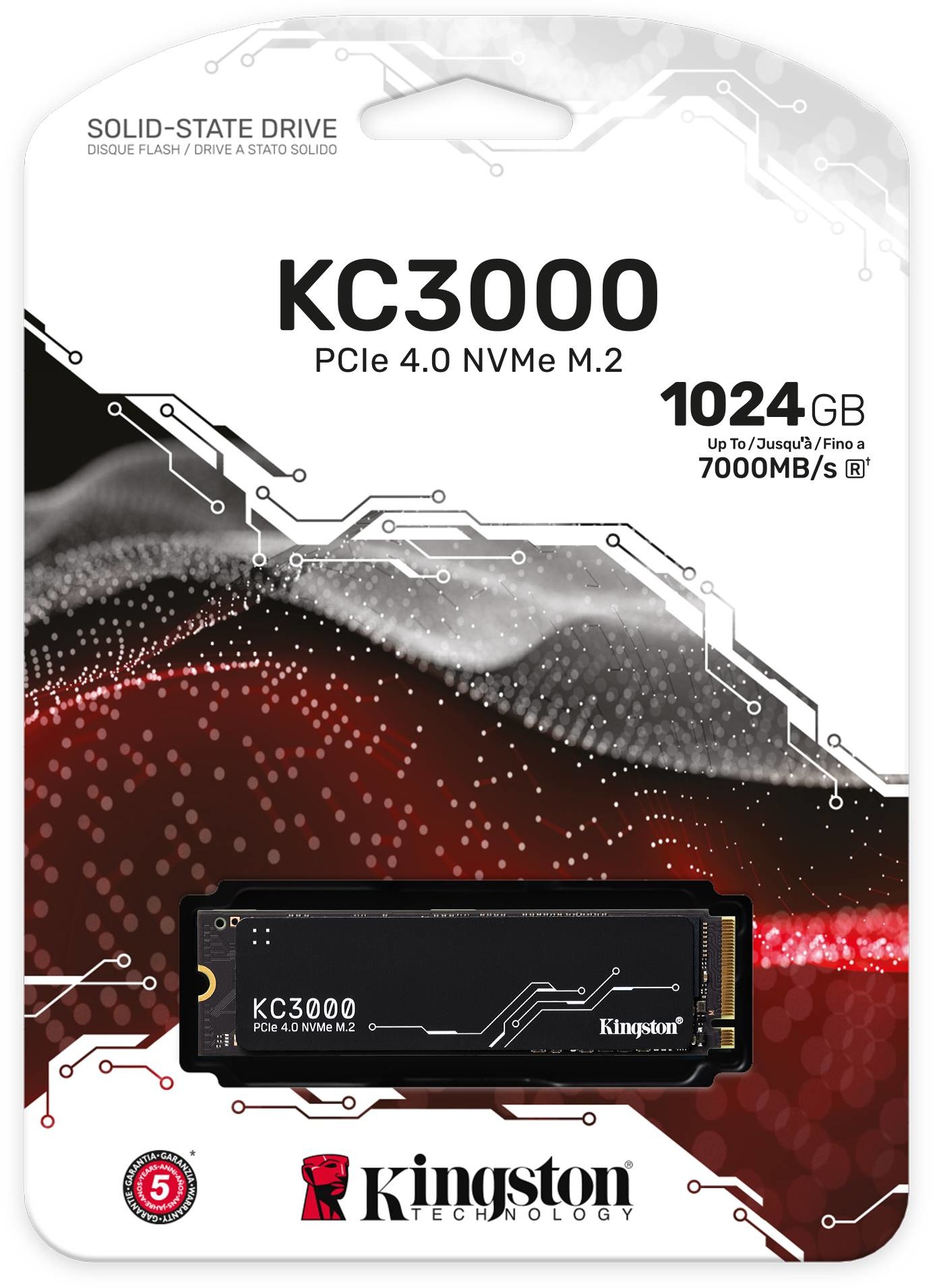 Kingston SSD KC3000 1TB M.2 NVMe PCIe 4.0 x 4