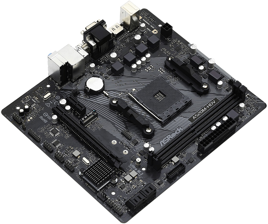 ASRock AM4 A520M-HDV uATX 3
