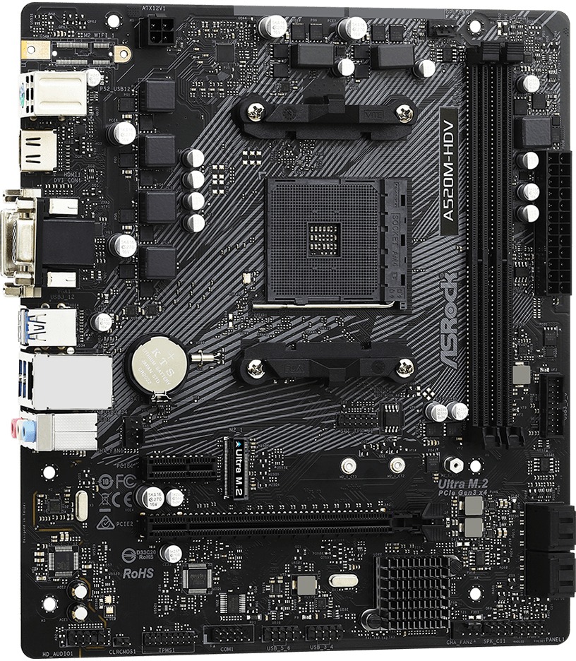 ASRock AM4 A520M-HDV uATX 4
