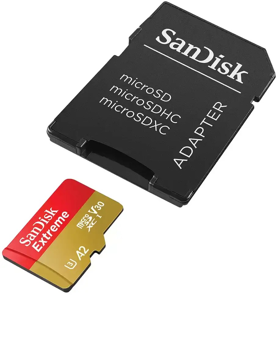 SanDisk Extreme microSD  32GB + SD-adapt.