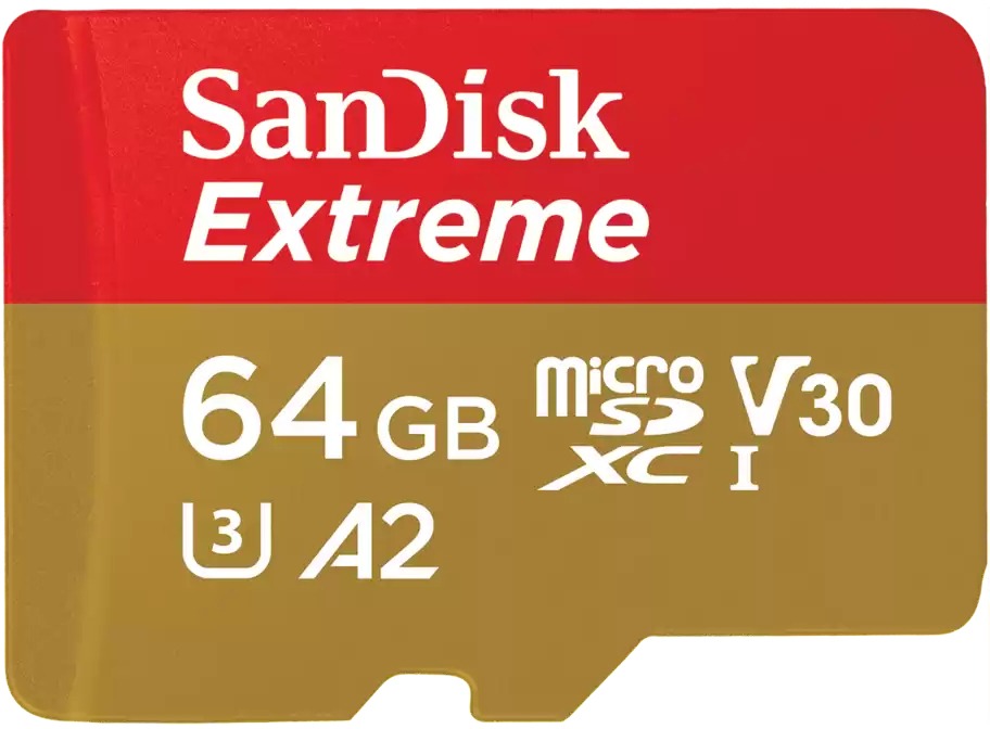 SanDisk Extreme microSD ?64GB + SD-adapt. 2