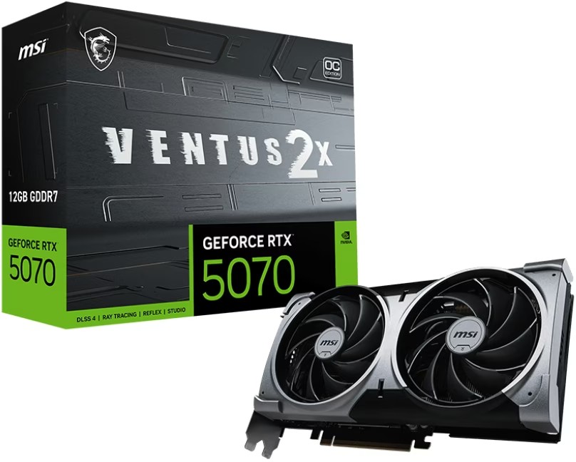 MSI GeForce RTX 5070 12GB Ventus 2x OC 3
