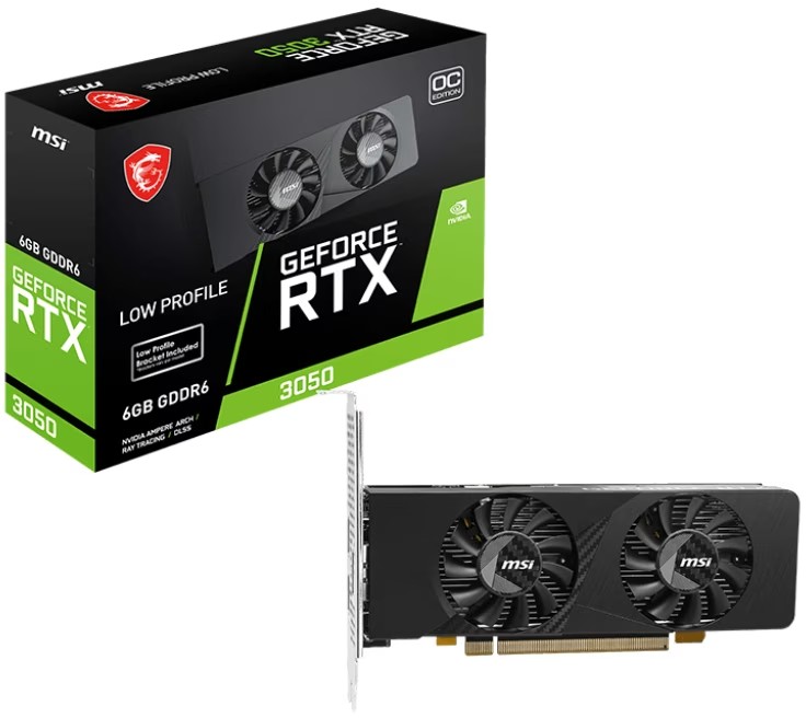 MSI Geforce RTX 3050 LP E 6G OC 2